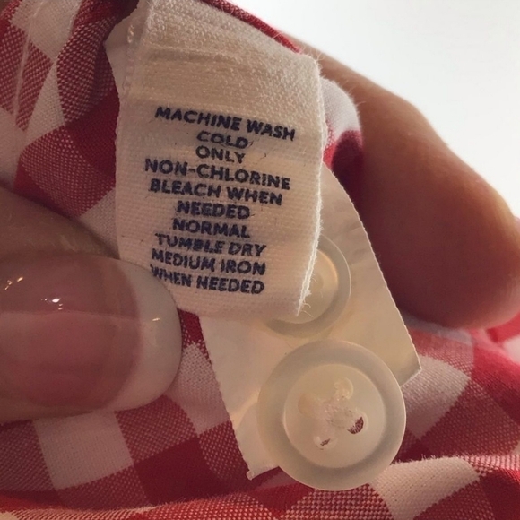 Bonobos Red White Checkered Button Up Longsleeve New With Out Tag Medium - Picture 4 of 4